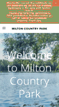 Mobile Screenshot of miltoncountrypark.org
