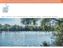 Tablet Screenshot of miltoncountrypark.org
